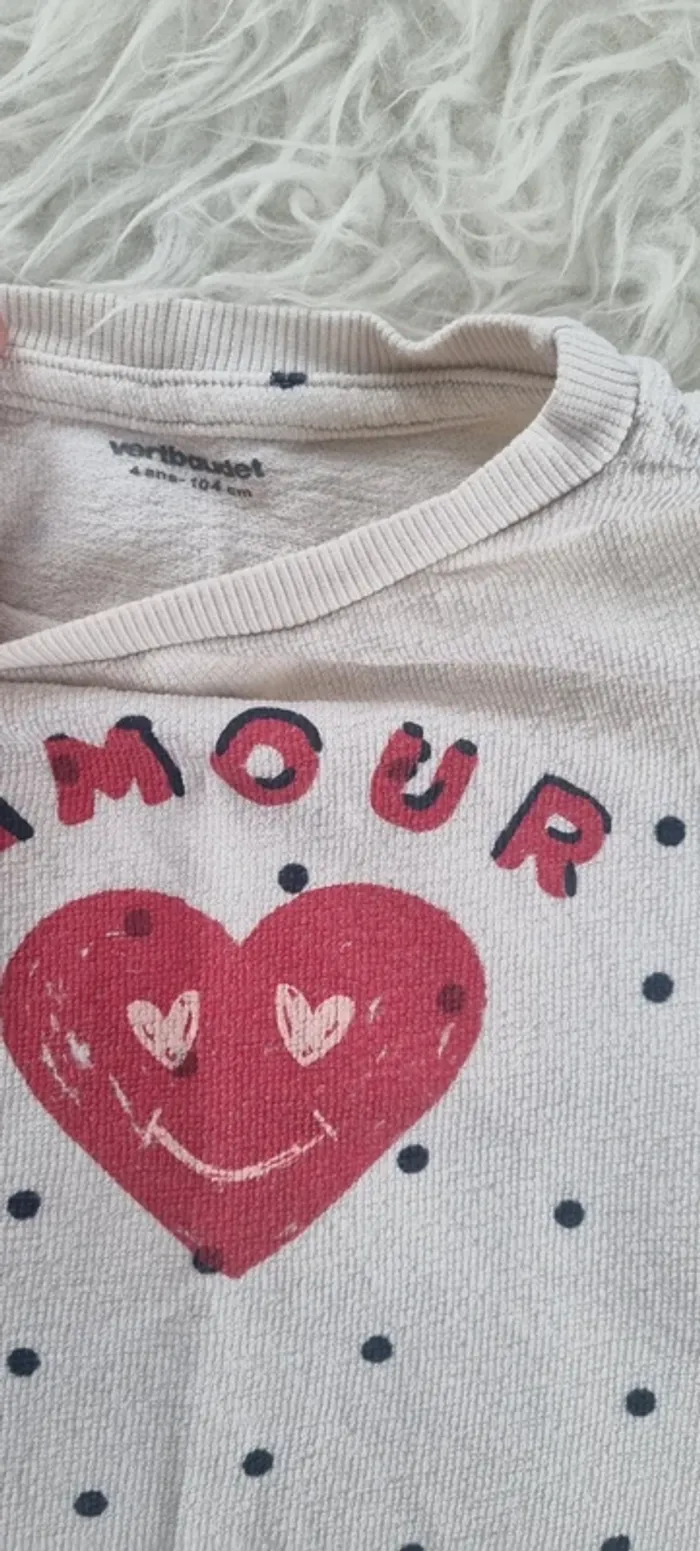 Tee-shirt cœur Vertbaudet - photo numéro 2