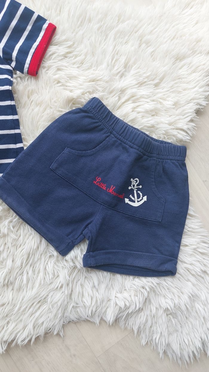 Ensemble t-shirt et short 12 mois - photo numéro 4
