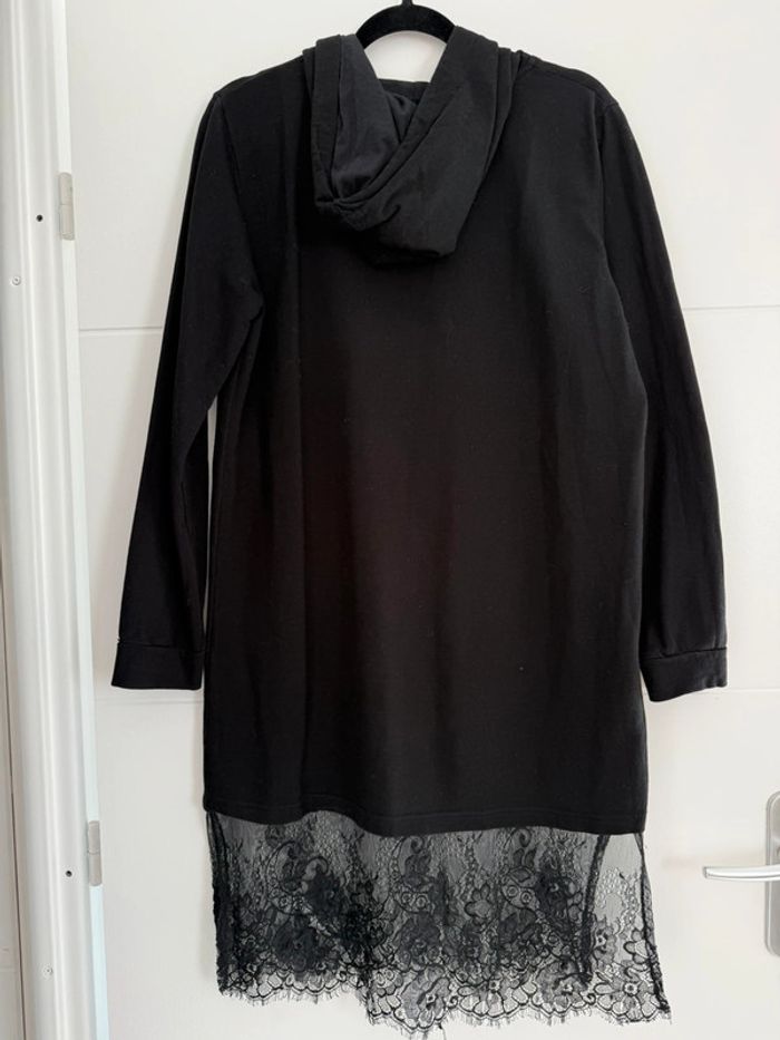 Robe Sweat pull noir haut t-shirt S loose oversize sweat-shirt pullover overhemd Camisola Sudadera - photo numéro 2