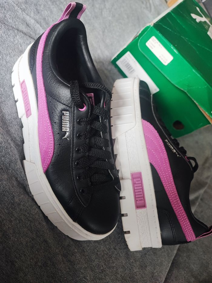 Basket compensée puma Mayze Lth Wn's