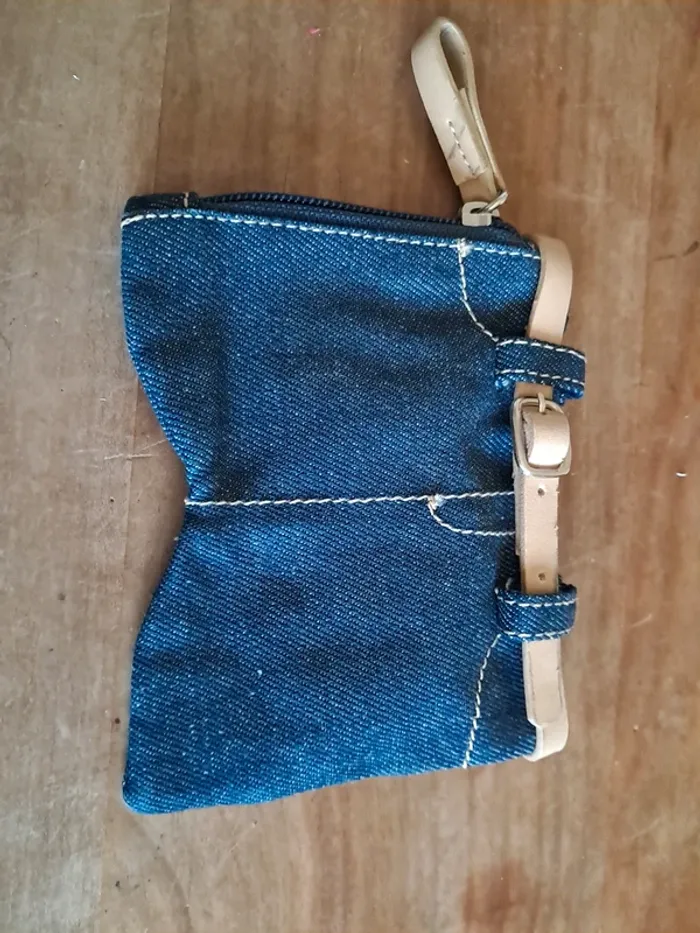 Porte monnaie en jean