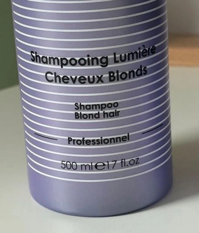 Shampoing lumière professionel 500ml Blond et Blanc Rosebaie - photo numéro 3