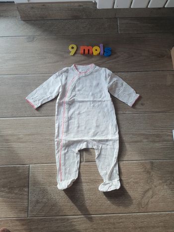 Pyjama dors-bien grenouillère en coton Kiabi taille 9 mois très bon état