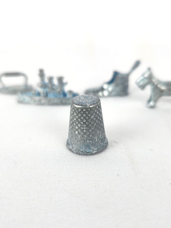 Lot 5 Jetons Monopoly Classiques Pièces de Jeu Métal Vintage Collection - photo numéro 4