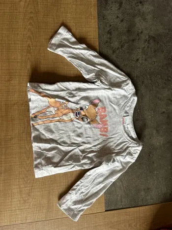 T-shirt manches longues bambi bébé fille, Disney, 6 mois