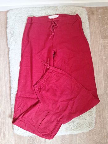 Pantalon année 2000 vintage 55%lin cache cache t36 #F36S-201