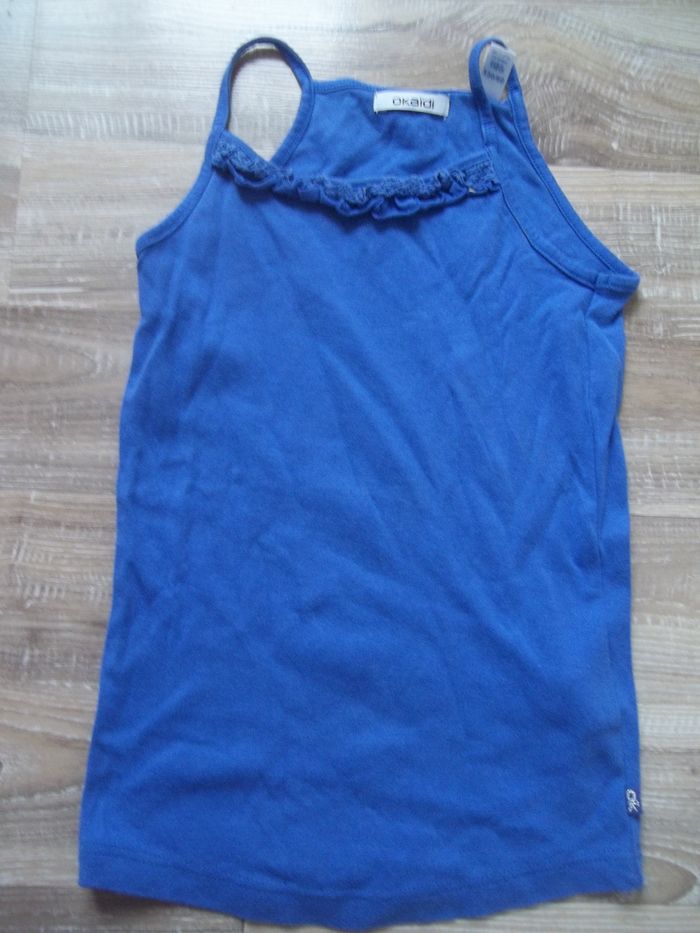 Caraco volanté bleu Okaïdi 128 cm