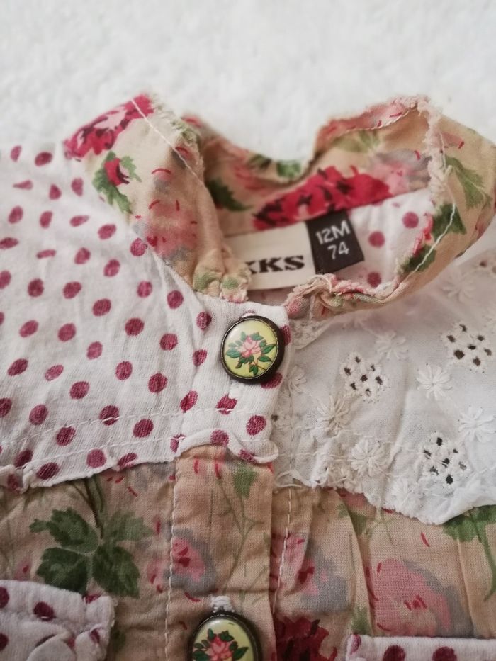 Chemise à motif marron 12 mois fille ikks - photo numéro 2
