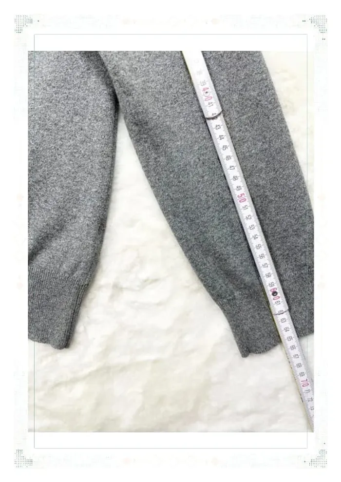 Ralph Lauren pull homme pima cotton gris col rond taille L - photo numéro 15