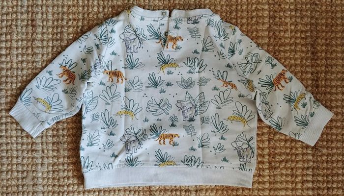 Joli ensemble 12 mois pull et sous-pull TAO motif jungle - photo numéro 8