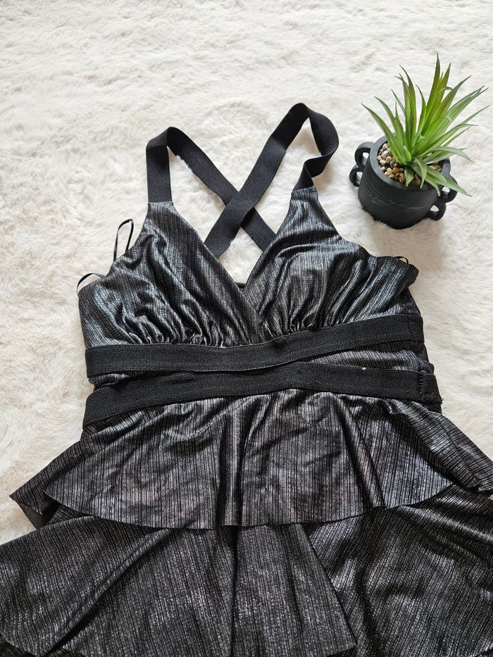 Robe Noir Pailleté - 34/XS - photo numéro 2