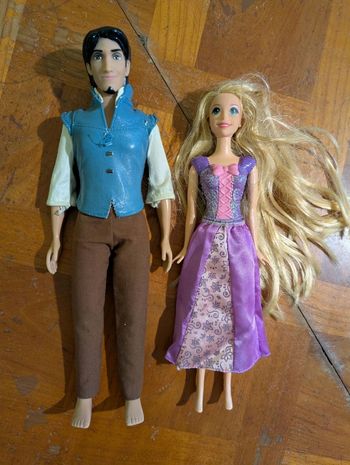 Lot flyn rider et raiponce Disney