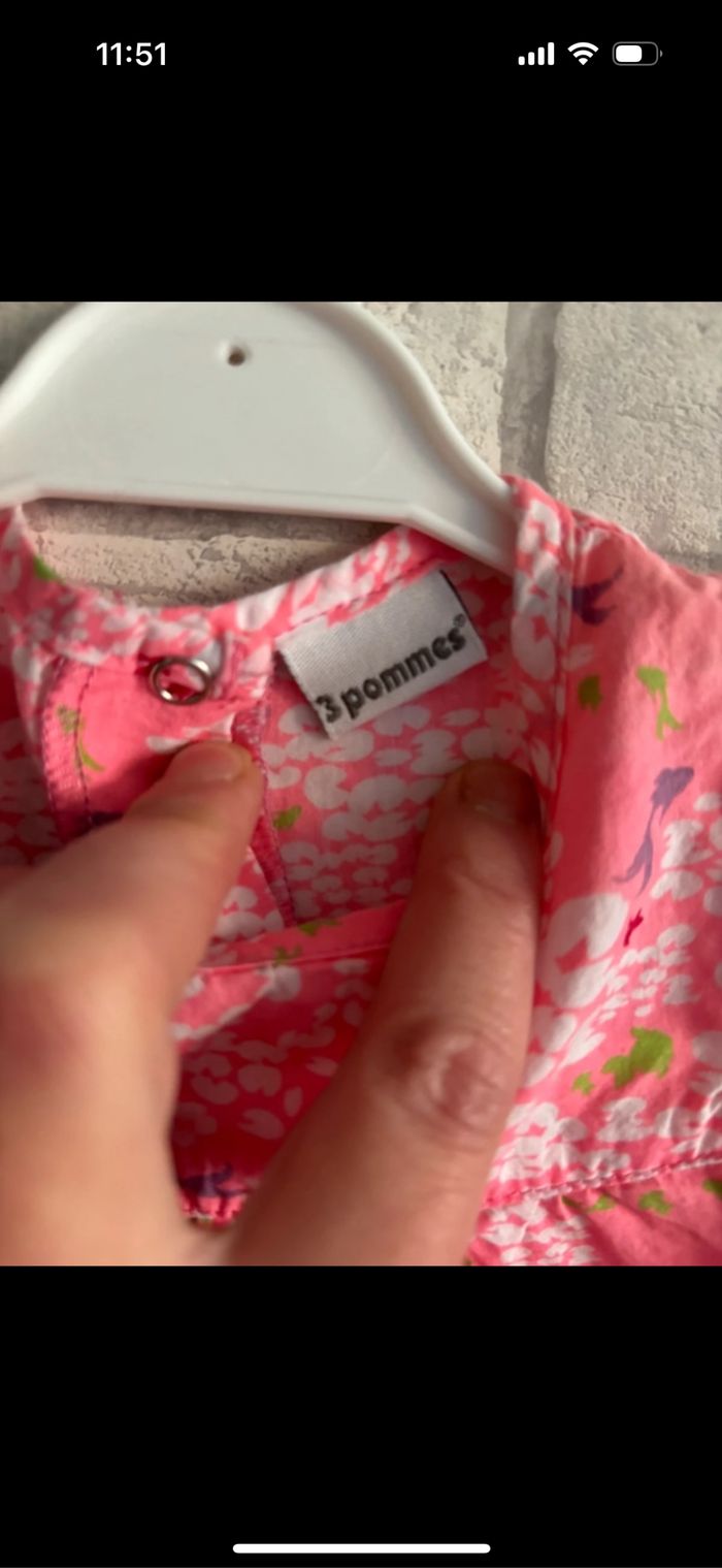 Robe 3 pommes taille 1 ans - photo numéro 3