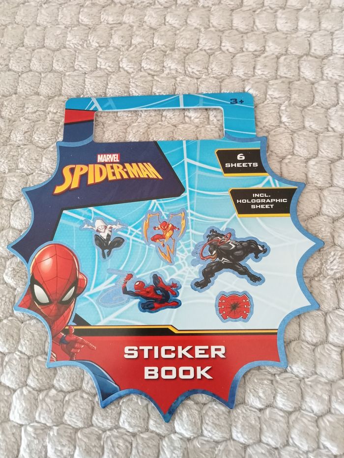 Carnet de 6 fiches stickers spiderman