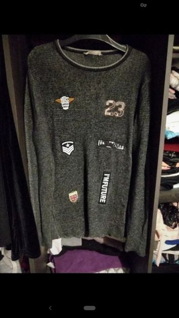 Pull gris foncé