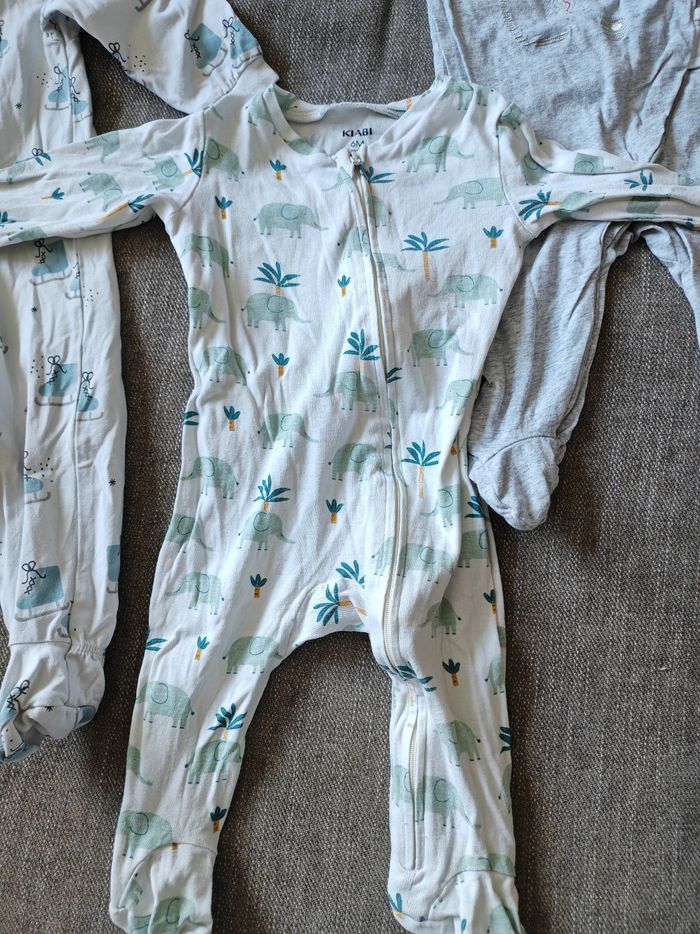 Lot pyjamas bébé coton 6 mois - photo numéro 3