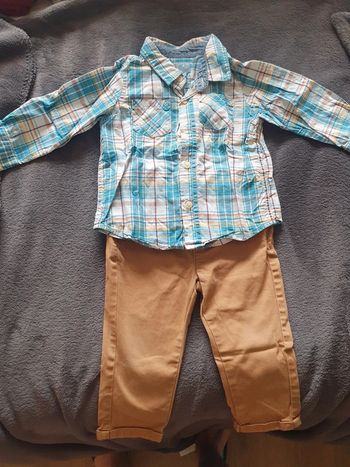 Ensemble pantalon + chemise 18 mois