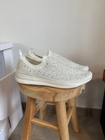 Baskets blanche à strass gemo taille 41