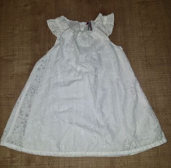 Robe blanche 18mois