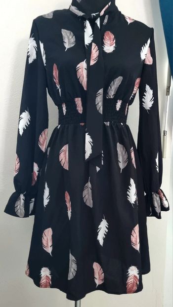 Robe imprimée plumes