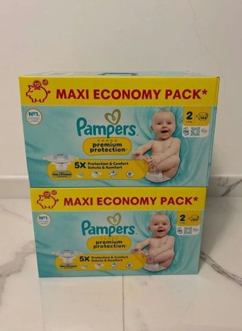 💥PROMO💥 248 Couches Pampers taille 2 premium protection 4-8 kg 👌 Envoi rapide