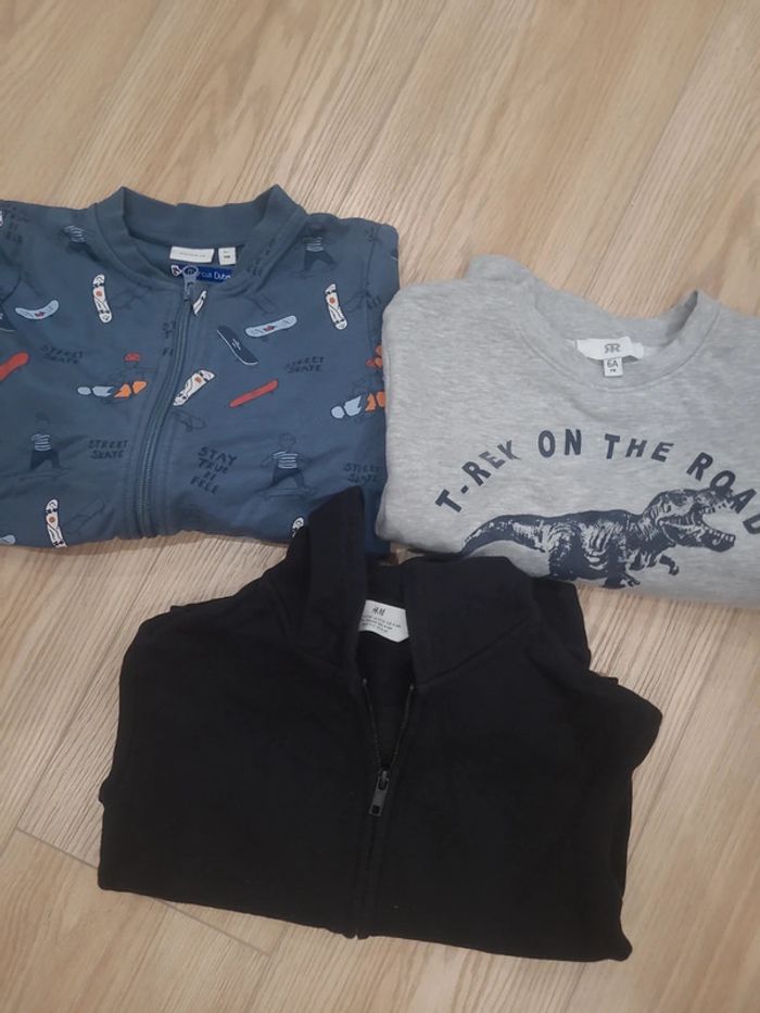 Lot gilet zippés et pull