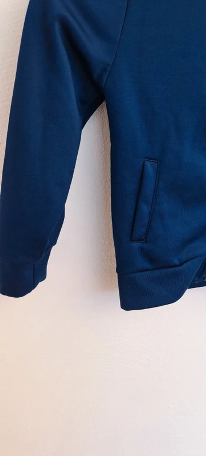 Gilet zippé marine - doublure molletonnée - taille 98-104cm - automne printemps - photo numéro 4