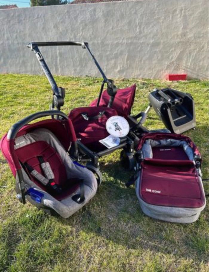 Poussette 3 en 1 Be Cool Quantum + Nacelle + Coque Zero Be Solid + Base Isofix - photo numéro 3