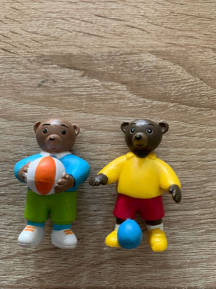 6 figurines petit ours brun jeux et loisirs - photo numéro 4