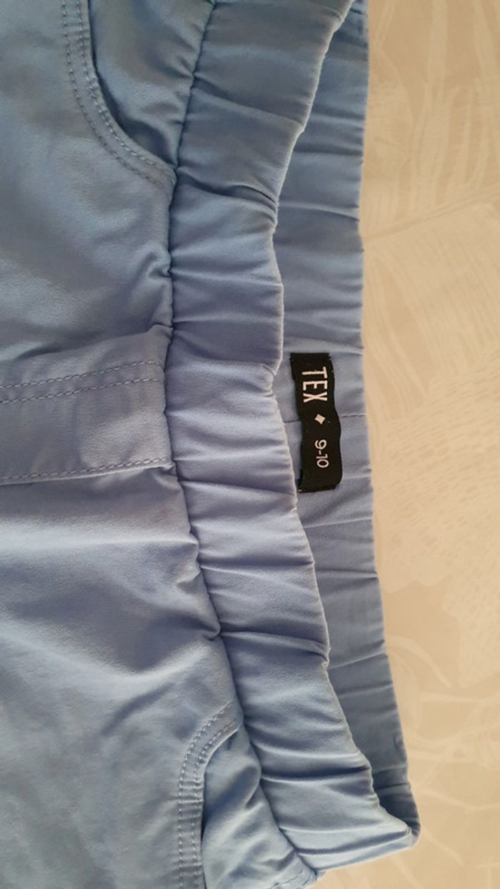 Pantalon jegging bleu, porté 1 seule fois, taille 9-10 ans - photo numéro 4