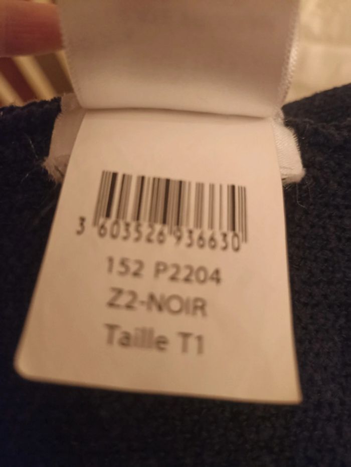 Robe pull noire et marine Kookaï T1 - photo numéro 6