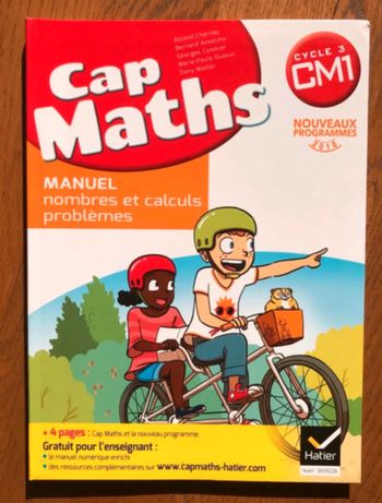 CAP Maths CM1 - Nombres et calculs - livre de l’élève