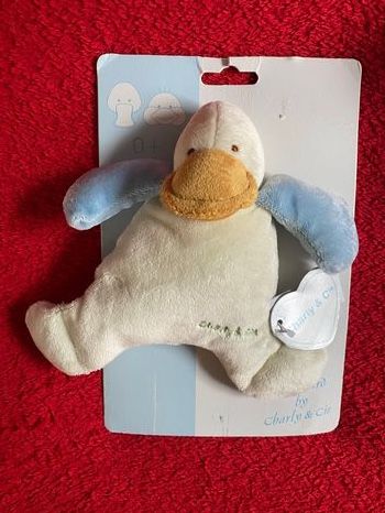 Peluche doudou oiseau poussin micro billes neuf