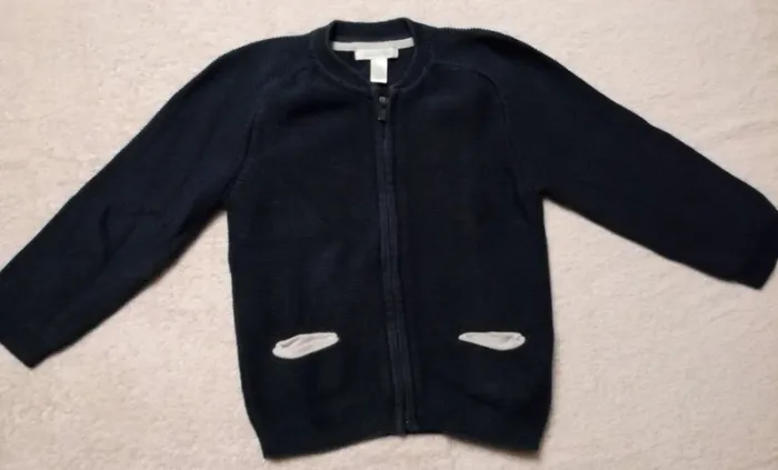 Gilet marine Obaïbi 18-24 mois (réf perso H15)(familleac72)