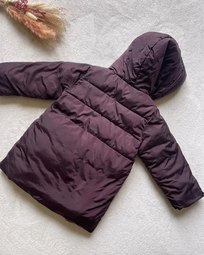 Manteau à capuche couleur prune 36 mois - Jacadi - photo numéro 6