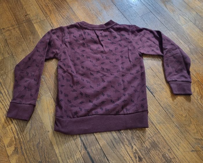 pull garçon bordeaux taille 4/6ans