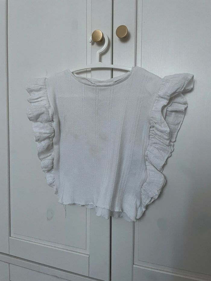 Top blanc zara 12 18 mois