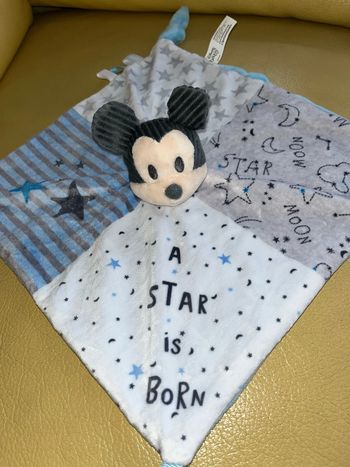 Doudou Mickey bleu A star is born