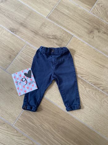 Pantalon chino 9 mois kiabi bleu