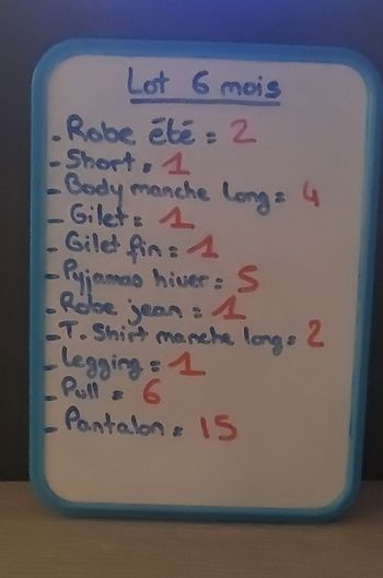 Lot bébé 6 mois fille