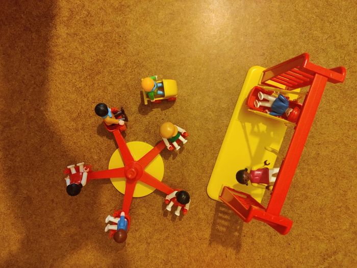 Playmobil balencoire et tourniquet