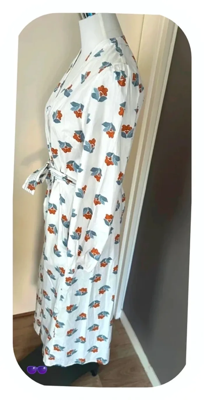 Zara robe blonde/femme, taille M/38 manches longues - photo numéro 5