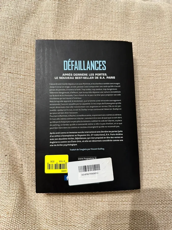 Défaillances - B.A. Paris - photo numéro 2