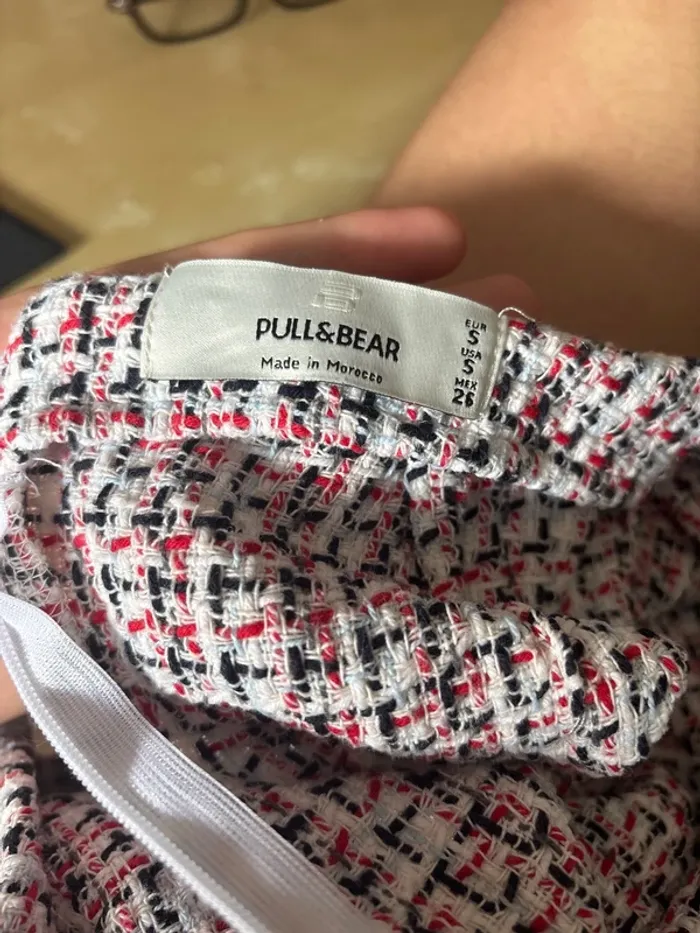 jupe courte pull&bear en tweed taille S neuve - photo numéro 4