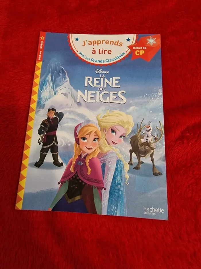 Livre j'apprends à lire la reine des neiges