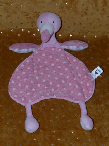 Doudou plat flament rose Lulu Flamingo Jellycat 🦩tbe