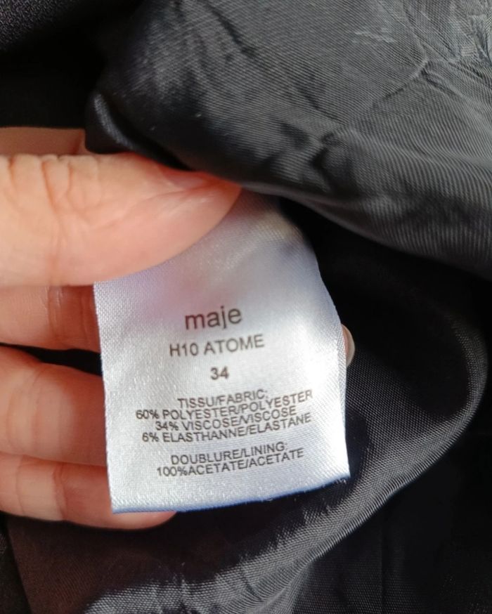 Jupe de tailleur noir Maje - photo numéro 9