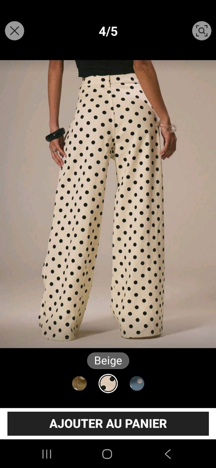 Jean large à pois - photo numéro 3