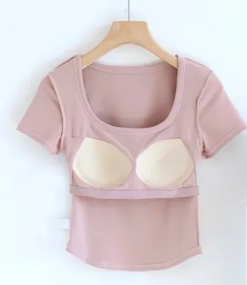 T shirt avec brassière integrée