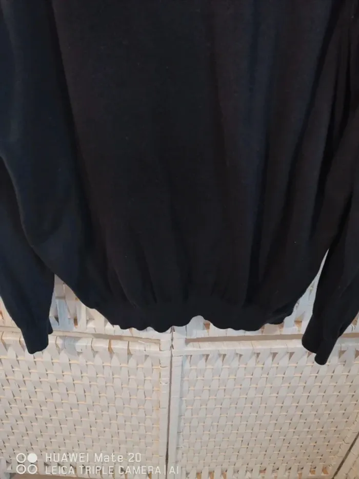 💕Jolie pull col en V noir coton extra fin noir homme TXL celio 💕 - photo numéro 6